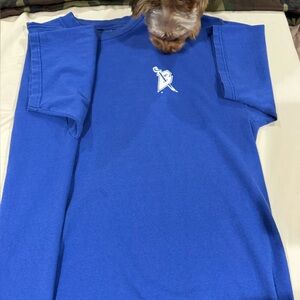 Men’s Buffalo Sabres Jerzees Royal Blue Heavyweight Cotton Short Sleeve T-shirt